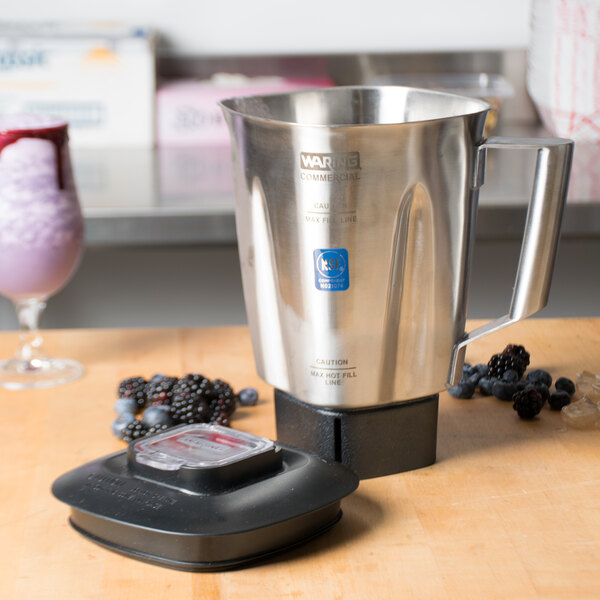Waring CAC138 48 oz. Stainless Steel Blender Jar for Commercial Blenders