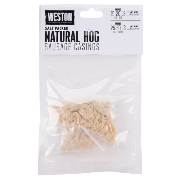 Weston 190301W Natural Hog Casings Makes 1520 lb.