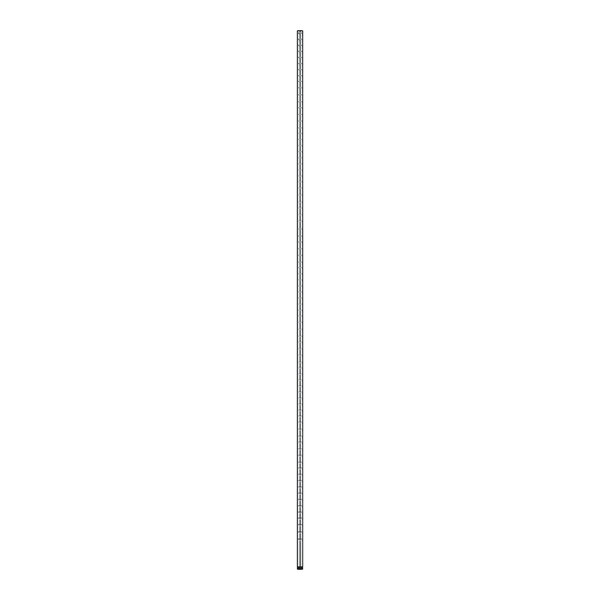 A long thin Regency stainless steel post with a white base.