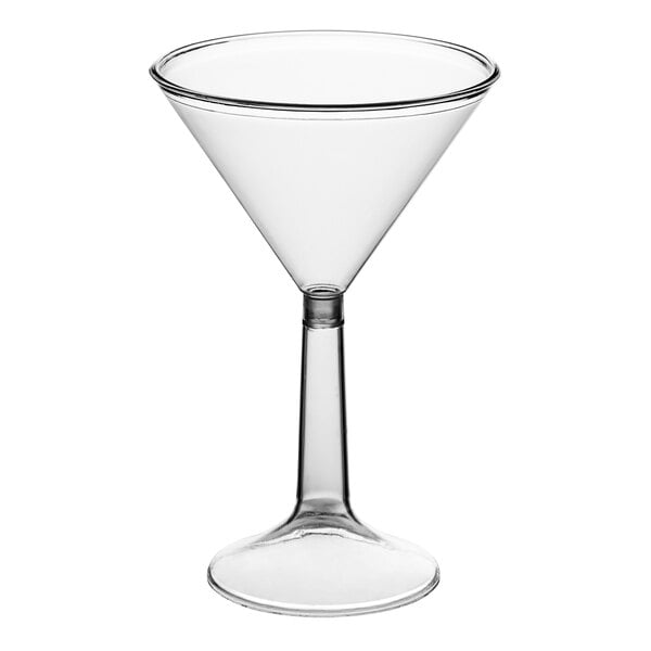 Small Plastic Martini Glass Clear Cocktail and Appetizer Glasses: Perfect for