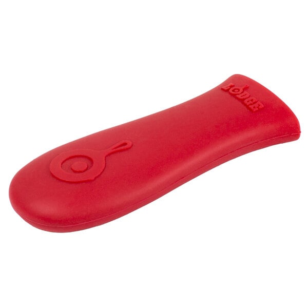 Lodge ASHH41 Silicone Red Handle Holder for Lodge Traditional Skillets 10  1/4 and Up