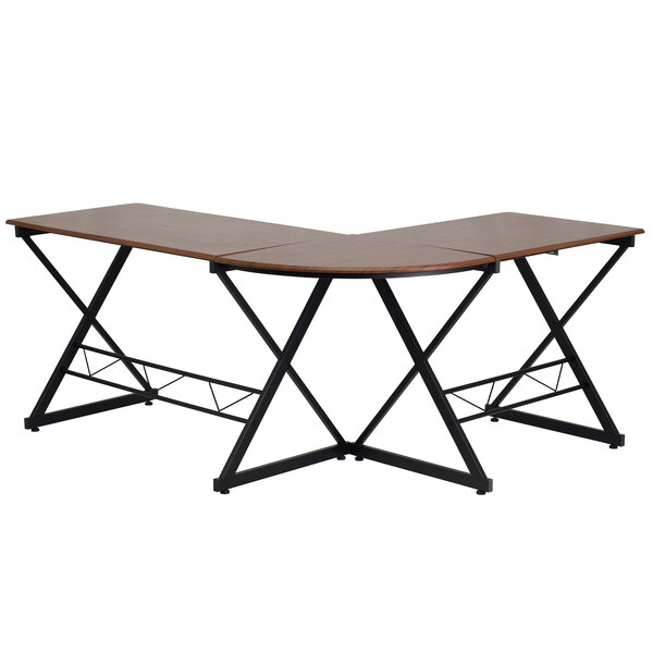 Flash Furniture NANWK109GG Teakwood Laminate Computer Desk with