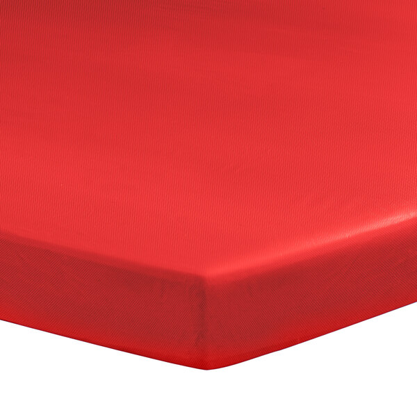 Creative Converting 37327 Stay Put Real Red 30" x 96" Rectangular