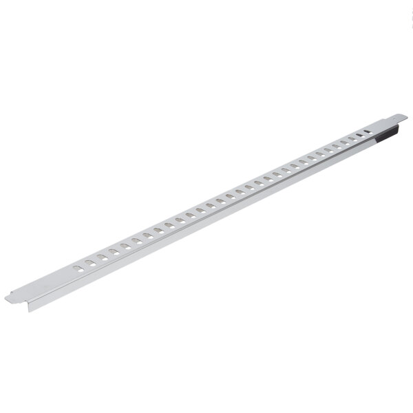 A long metal bar with holes.