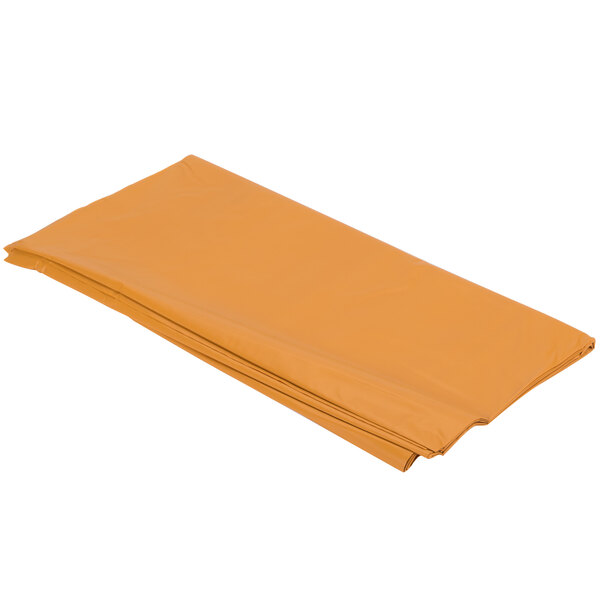 Creative Converting 323400 54" x 108" Pumpkin Spice Orange Disposable
