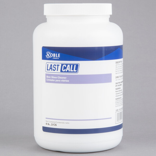 Noble Chemical 4 lb. / 64 oz. Last Call Concentrated Powdered Bar Glass