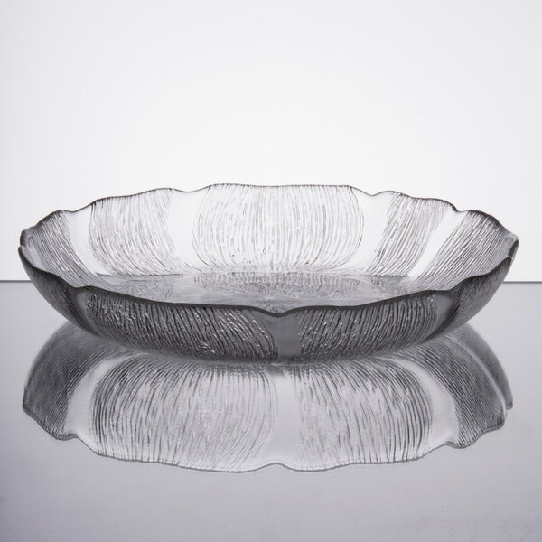 Arcoroc J0226 15 oz. Fleur Glass Soup / Deep Salad Plate / Bowl by Arc