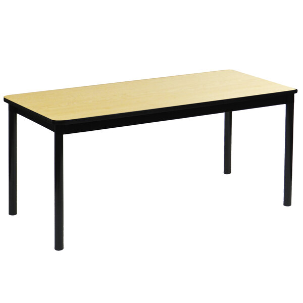 Correll 24" x 60" Fusion Maple Library Table - 29" Height