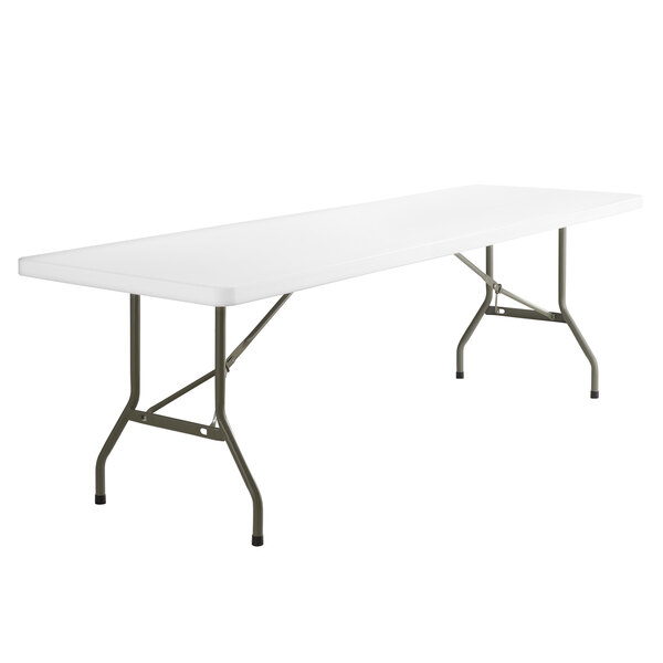 8 Plastic Folding Table Heavy Duty, How Many Seats At An 8 Ft Table