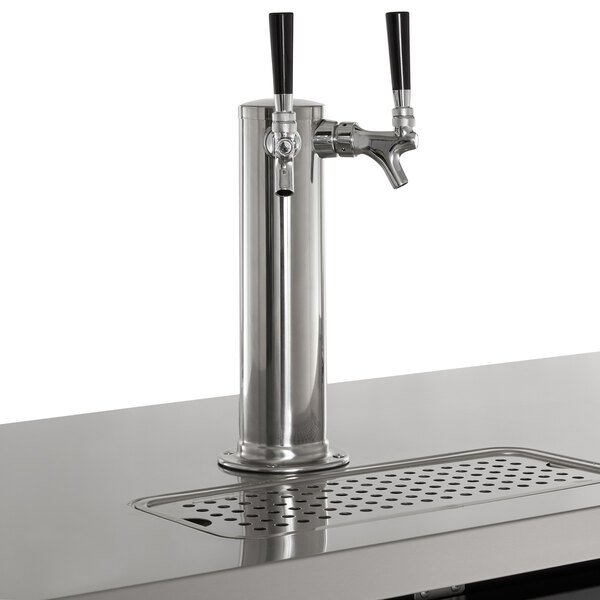 Avantco UDD72HC (2) Double Tap Kegerator Beer Dispenser Black, (3