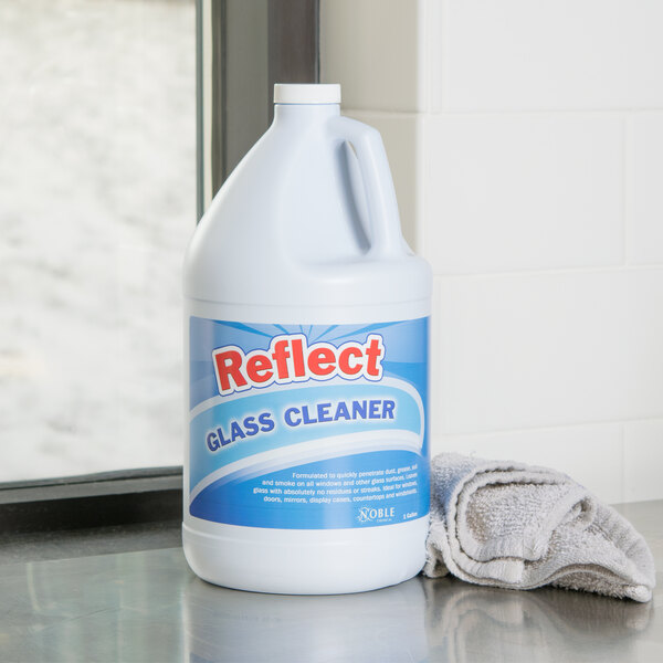 Noble Chemical Reflect 1 Gallon / 128 oz. Ready-to-Use Glass / Multi-Surface Spray Cleaner