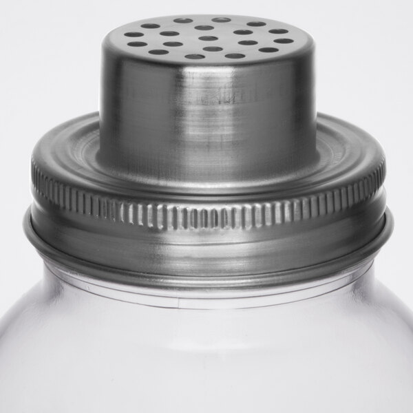 Tablecraft MJSST Stainless Steel 2Piece Replacement Mason Jar Shaker Cap
