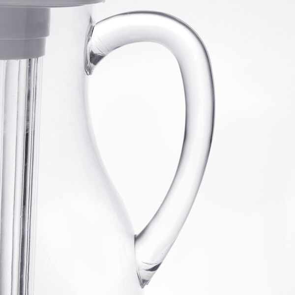 Tablecraft 319 2 Qt. Polycarbonate Pitcher with Ice Core