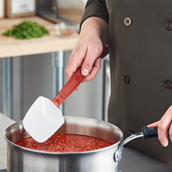 Rubbermaid® FG196700RED 13 1/2" Red High Temperature Silicone Spoonula