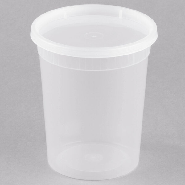 SET OF 25 CLEAR PLASTIC SAUCE CUPS WITH LIDS FREE SHIPPING 