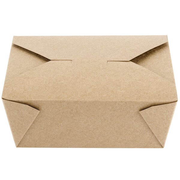 Kraft Buff Disposable Takeaway Cardboard Burger Boxes Fast Food Packaging BBQ 