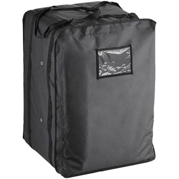 ServIt Insulated Pizza Delivery Bag Black SoftSided HeavyDuty Nylon