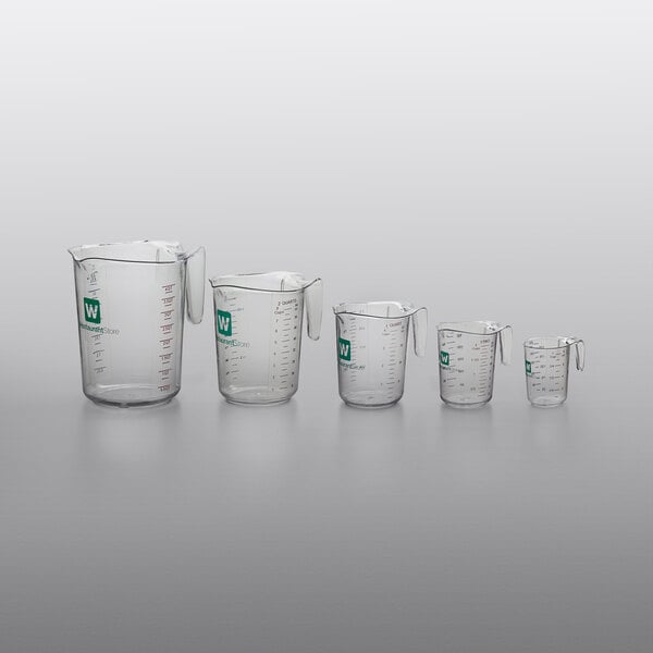 Cambro Camwear 5-Piece Polycarbonate Measuring Cup Set