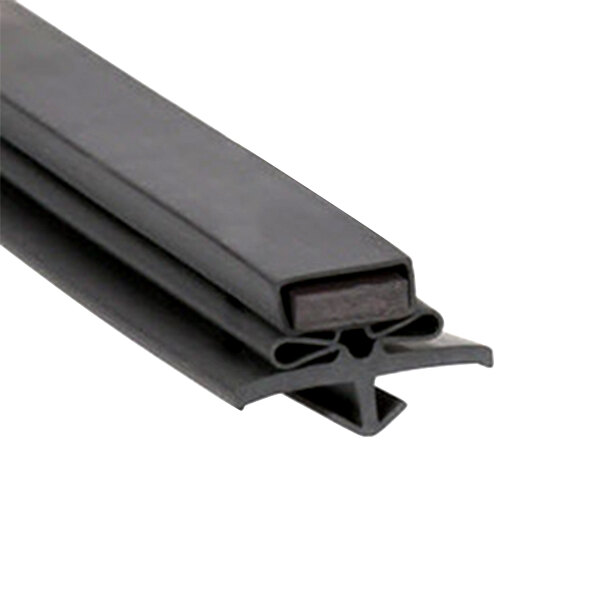 A black rubber strip with two holes.