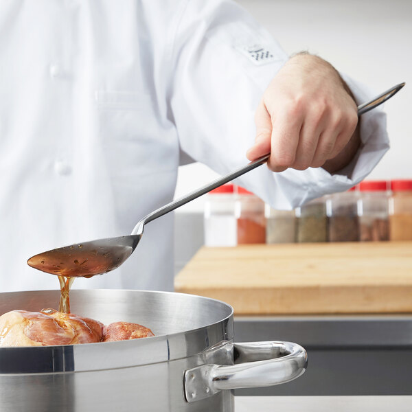 Vollrath 46990 18" Solid Stainless Steel Basting Spoon