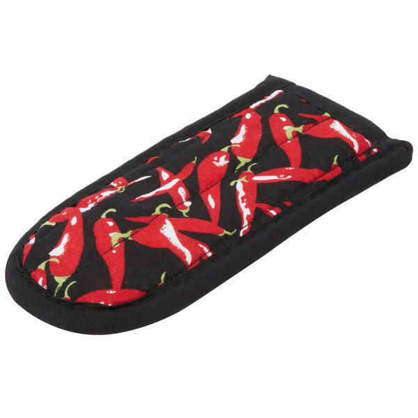 Choice 6 1/2" x 3 1/2" Chili Pepper Cotton Pot / Pan Handle Cover