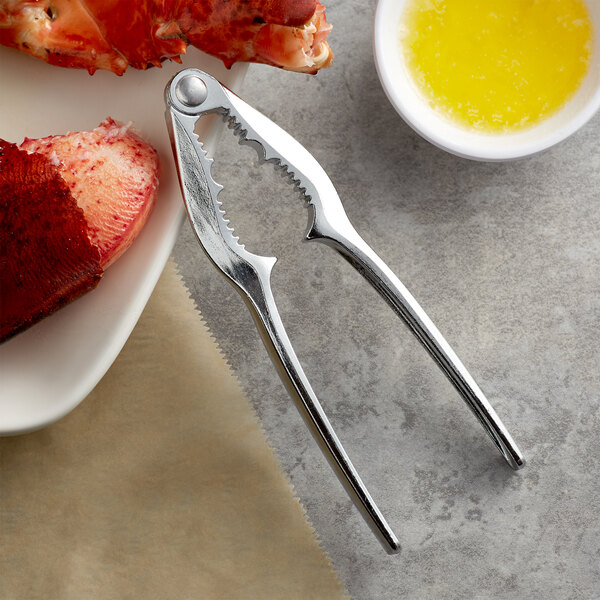 Choice 6" Double Jaw Zinc-Plated Steel Lobster Cracker