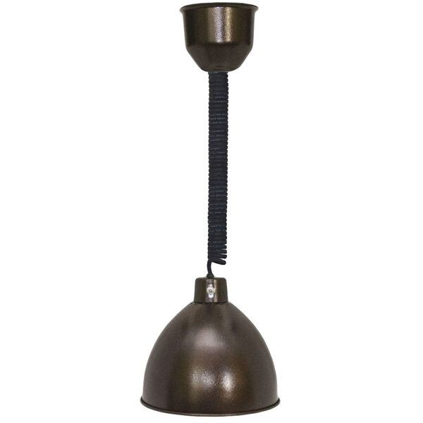 Hanson Heat Lamps 800-RET-TBZ Retractable Cord Ceiling Mount Heat Lamp with Textured Bronze Finish