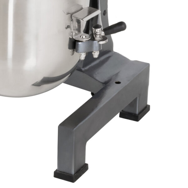 A close-up of a rubber foot for an Avantco mixer.