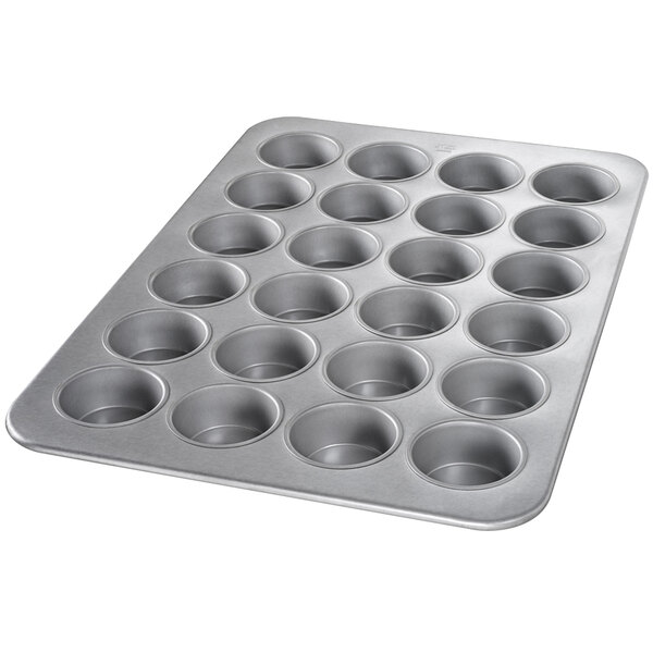 Chicago Metallic 45445 24 Cup 7 oz. Glazed Aluminized Steel Jumbo Muffin Pan 17 7/8" x 25 3/4"