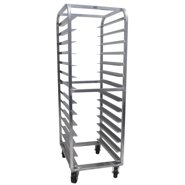 Advance Tabco PDB14 Full Size Mobile Aluminum Pizza Dough Box Rack