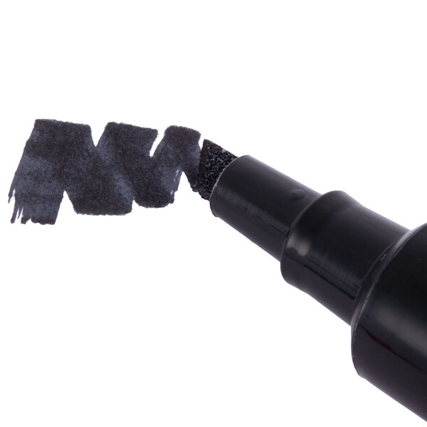 Sharpie 15001 King Size Black Chisel Tip Permanent Marker - 12/Pack