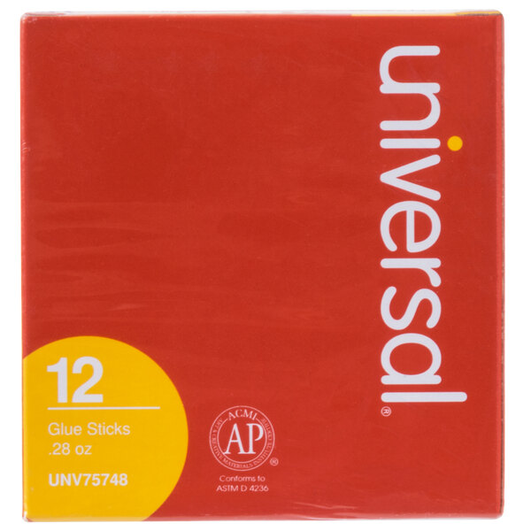 Universal UNV75748 0.28 oz. Clear Glue Stick 12/Pack