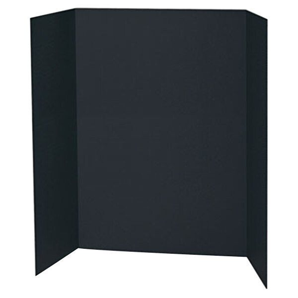 Pacon Black TriFold Display Board 24/Case staurantStore