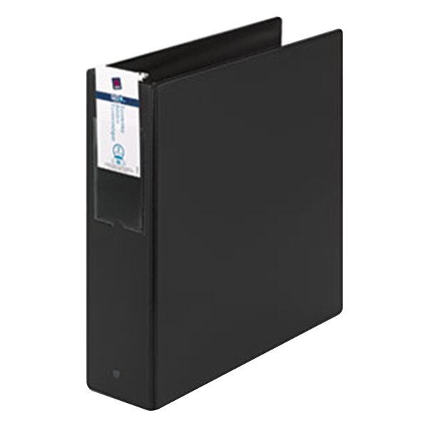 Avery 04601 11" x 8 1/2" Black Economy NonView Binder with 3" Round
