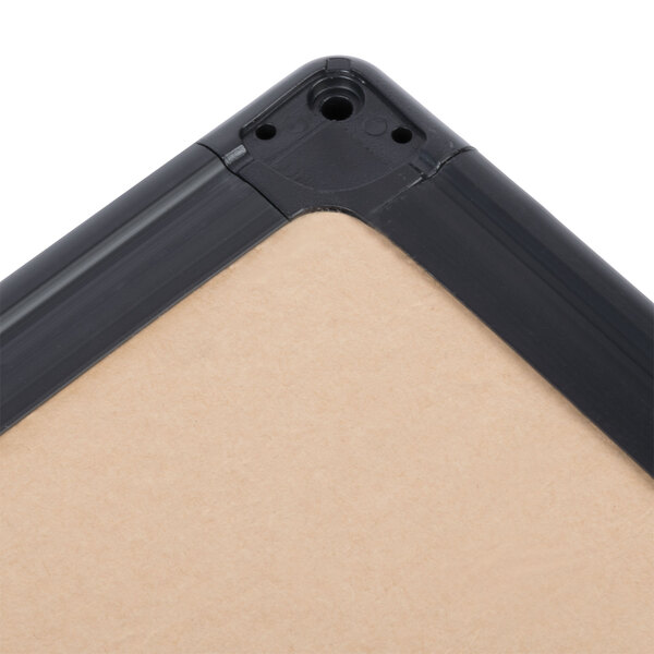 Universal UNV43022 24" x 36" Cork Board with Black Frame