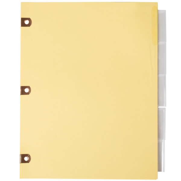 Avery® 23281 Big Tab 5Tab Clear Tab Dividers with Copper Reinforcements