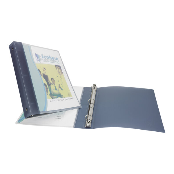 Avery® 17676 Gray FlexiView Binder with 1" Round Rings