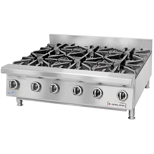 Garland GTOG366 Natural Gas 6 Burner 36" Countertop Range 180,000 BTU