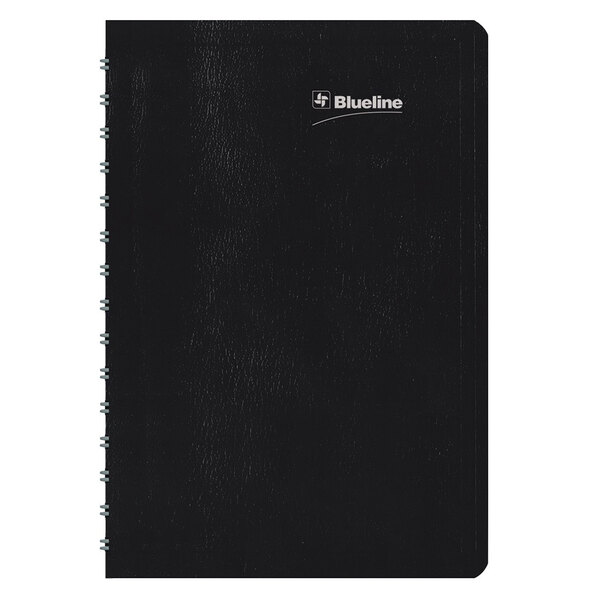 Blueline C21021T 5" x 8" Black January 2023 - December 2023 Duraglobe 30-Minute Appointment Daily Planner