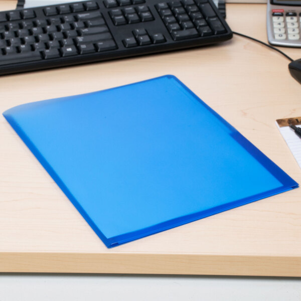 Avery® 2-Pocket Translucent Blue Folder