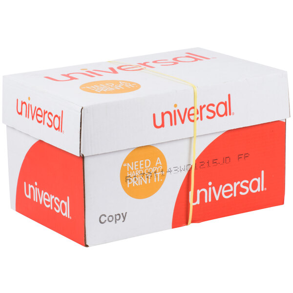 Universal Office UNV28110 11" x 17" White Case of 20 lb. Copy Paper