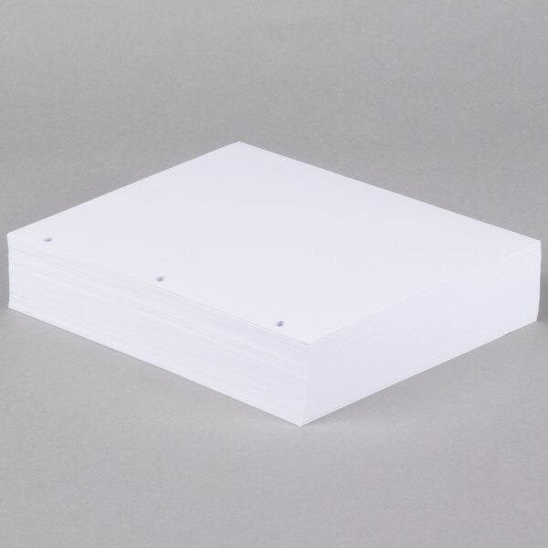 Universal Office UNV28230 8 1/2" x 11" White 3Hole Punched Case of 20 lb. Copy Paper 5000 Sheets