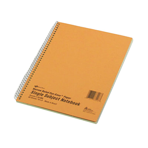 National 33008 10" x 8" Narrow Rule 1 Subject Green Tint Wirebound