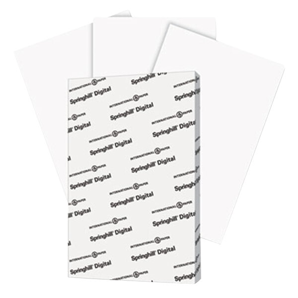 Springhill 015334 11" x 17" White Pack of 110# Index Card Stock - 250 Sheets