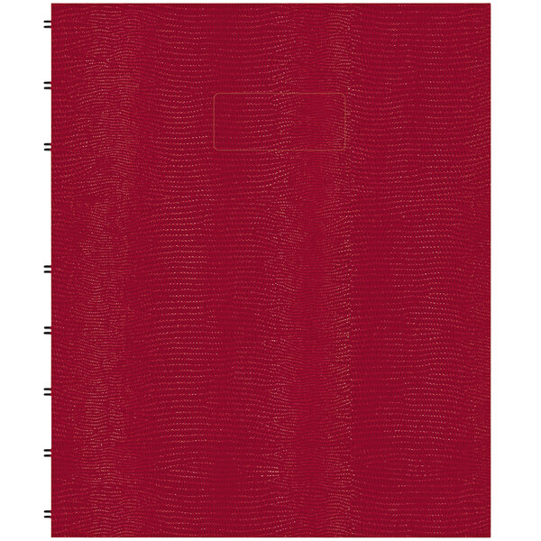 Blueline AF915083 9 1/4" x 7 1/4" Red College Rule 1 Subject MiracleBind Notebook - 75 Sheets