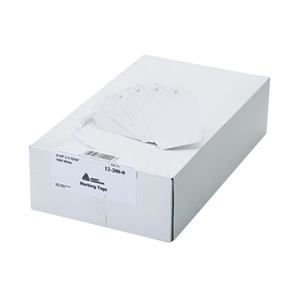 Avery® 12200 3 1/4" x 1 15/16" White Medium Weight Paper Marking Tag - 1000/Box