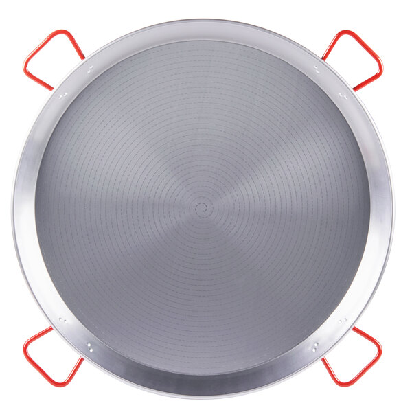 35 1/2" Polished Carbon Steel Paella Pan