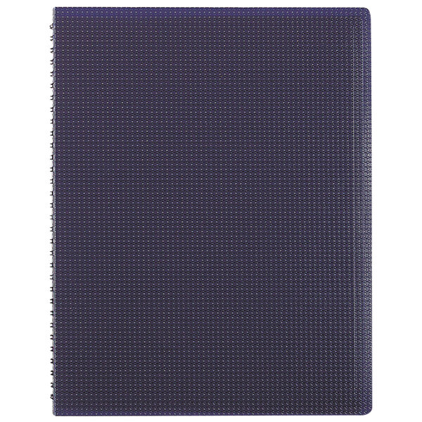 Blueline B4182 8 1/2" x 11" Blue College Rule Poly Cover Notebook, Letter - 80 Sheets