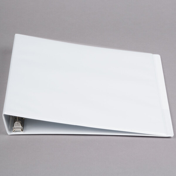 Universal UNV20712 White Deluxe NonStick View Binder with 1" Round Rings