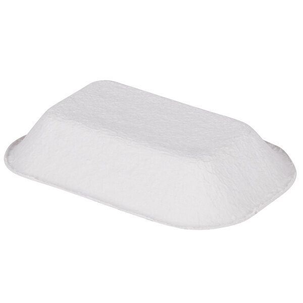 Huhtamaki 10403 Savaday 7" x 5" 100 White Molded Fiber / Pulp